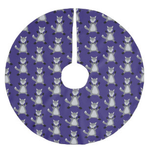Jupon De Sapin En Polyester Brossé Loup d'Halloween déplaisant