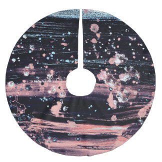 Jupon De Sapin En Polyester Brossé Lumière glamour gris foncé rose