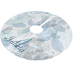 Jupon De Sapin En Polyester Brossé Luxe motif bleu Rose Monogram