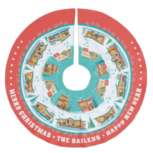 Jupon De Sapin En Polyester Brossé Maisons Modernes Personnalisables Du Milieu Du Siè