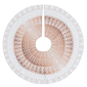 Jupon De Sapin En Polyester Brossé Mandala en or rose