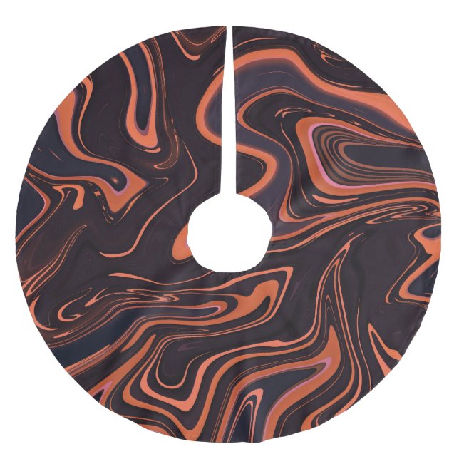 Jupon De Sapin En Polyester Brossé Marbre Abstrait : Arrière - plan de la texture art (Devant)