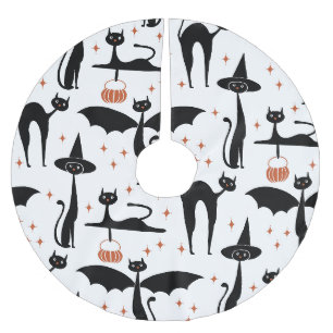 Jupon De Sapin En Polyester Brossé MCM Halloween robe fantaisie minimaliste Chats bla