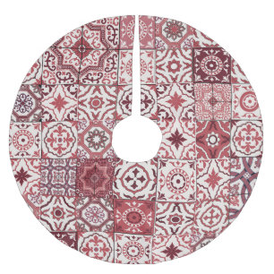 Jupon De Sapin En Polyester Brossé Mega Magnifique Motif marocain Patchwork