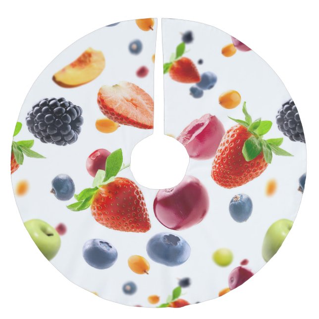 Jupon De Sapin En Polyester Brossé Mélange de fruits (Devant)