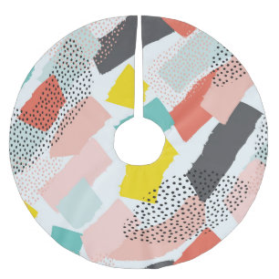 Jupon De Sapin En Polyester Brossé Memphis brosse traits : motif vintage.