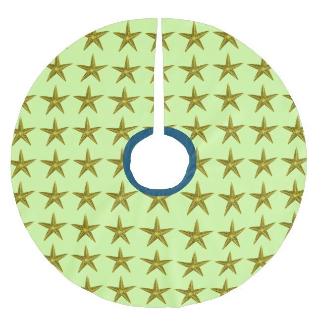 Jupon De Sapin En Polyester Brossé Mer d'étoiles (Devant)