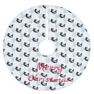 Jupon De Sapin En Polyester Brossé Mermaid de plage de sable et de mer Thunder_Cove