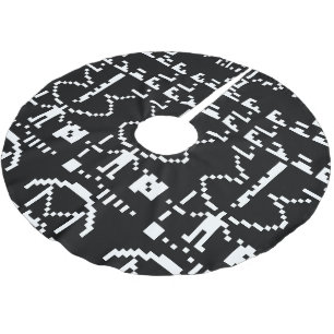 Jupon De Sapin En Polyester Brossé Message binaire Arecibo 1974