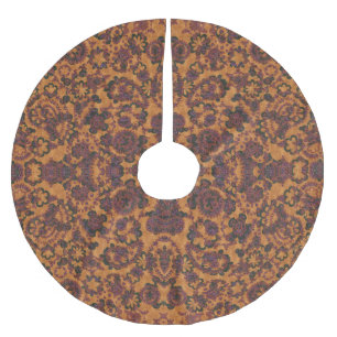 Jupon De Sapin En Polyester Brossé Mignon motif paisley sans couture de style vintage