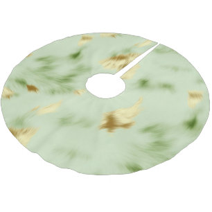 Jupon De Sapin En Polyester Brossé Mint Green Gold Cowhide