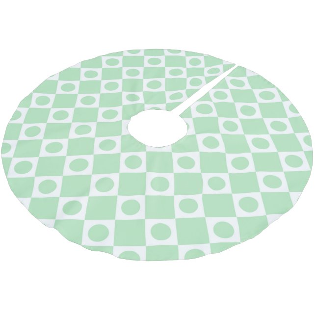 Jupon De Sapin En Polyester Brossé Mod Retro 60's Mint (Angle)