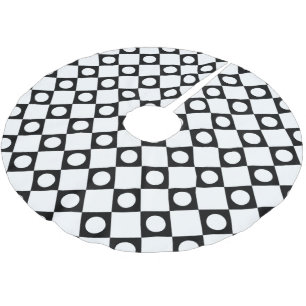 Jupon De Sapin En Polyester Brossé Mod Retro 60's White