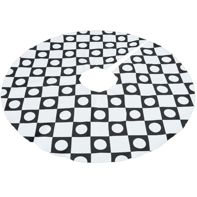 Jupon De Sapin En Polyester Brossé Mod Retro 60's White (Angle)