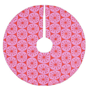 Jupon De Sapin En Polyester Brossé Moderne Rétro du Milieu du Siècle Atomique Points
