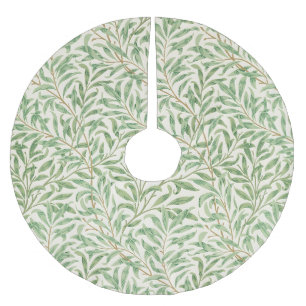Jupon De Sapin En Polyester Brossé Morris - Motif de feuilles et branches de saule an