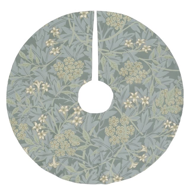 Jupon De Sapin En Polyester Brossé Morris Vigne & Jasmin Jardin Fleur Classique (Devant)