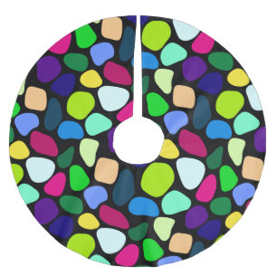 Jupon De Sapin En Polyester Brossé Mosaïque en pierre plate de couleur I + vos idées