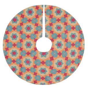 Jupon De Sapin En Polyester Brossé Motif Abstrait artistique géométrique rétro #15