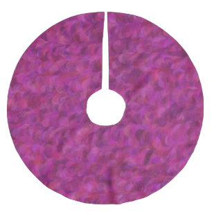 Jupon De Sapin En Polyester Brossé Motif abstrait sans couture rose rouge violet