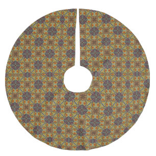 Jupon De Sapin En Polyester Brossé Motif avec galets