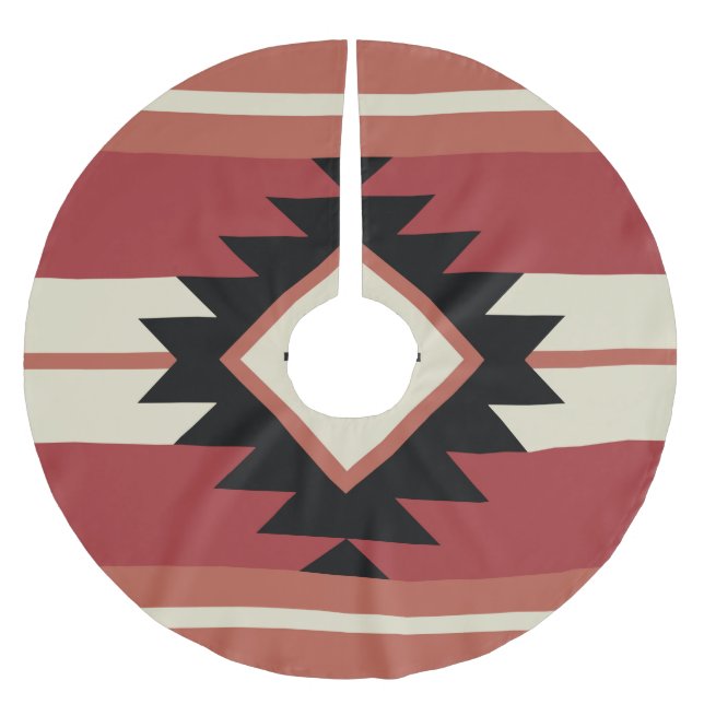 Jupon De Sapin En Polyester Brossé Motif Aztec (Devant)
