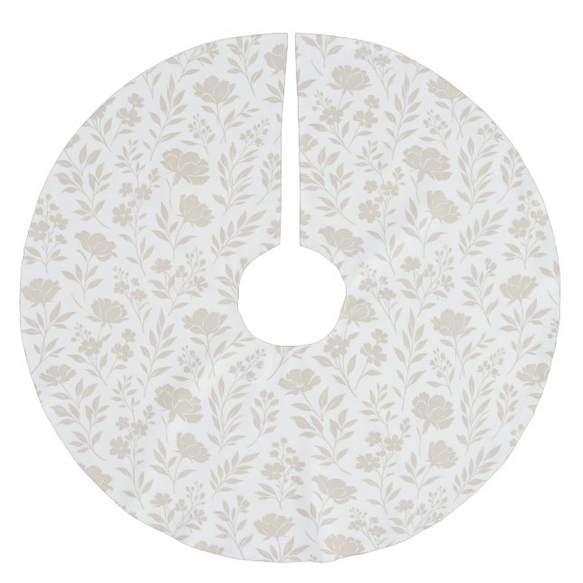 Jupon De Sapin En Polyester Brossé Motif botanique minimal de luxe (Devant)