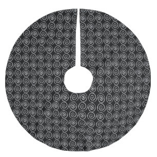 Jupon De Sapin En Polyester Brossé Motif celtique à double spirale