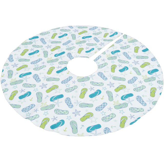 Jupon De Sapin En Polyester Brossé Motif de bascule électronique (Angle)