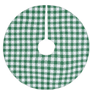 Jupon De Sapin En Polyester Brossé Motif de buffle rustique blanc vert pâturé