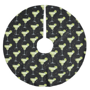 Jupon De Sapin En Polyester Brossé Motif de cocktail Margarita