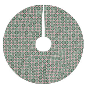 Jupon De Sapin En Polyester Brossé Motif de Noël