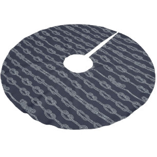 Jupon De Sapin En Polyester Brossé Motif de noeuds marin
