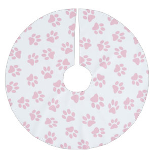 Jupon De Sapin En Polyester Brossé Motif De Pâtes, Poches De Chien, Bébés Pailles Ros