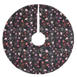 Jupon De Sapin En Polyester Brossé Motif de porcs