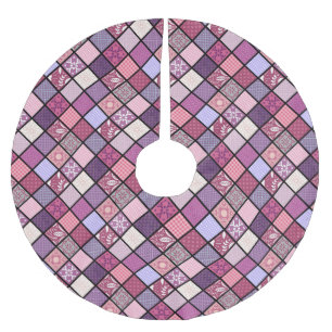 JUPON DE SAPIN EN POLYESTER BROSSÉ MOTIF DE TITRE MAROCAIN