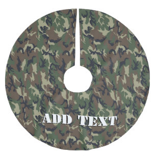 Jupon De Sapin En Polyester Brossé Motif du Camouflage militaire Green Woodland