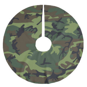 Jupon De Sapin En Polyester Brossé Motif du Camouflage Vert, Motif militaire, Armée