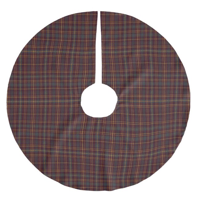 Jupon De Sapin En Polyester Brossé Motif Écossais Classique (Devant)