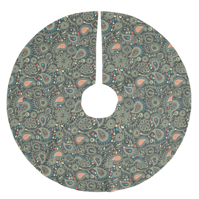 Jupon De Sapin En Polyester Brossé Motif élégant (Devant)