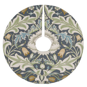 Jupon De Sapin En Polyester Brossé Motif floral classique William Morris Severn