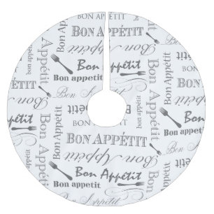 Jupon De Sapin En Polyester Brossé Motif gastronomique de l'amoureux de la nourriture