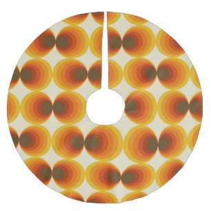 Jupon De Sapin En Polyester Brossé Motif géométrique rétro Abstrait coloré