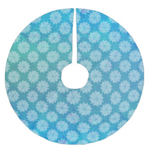 Jupon De Sapin En Polyester Brossé Motif mandala turquoise élégant et joli pour fille