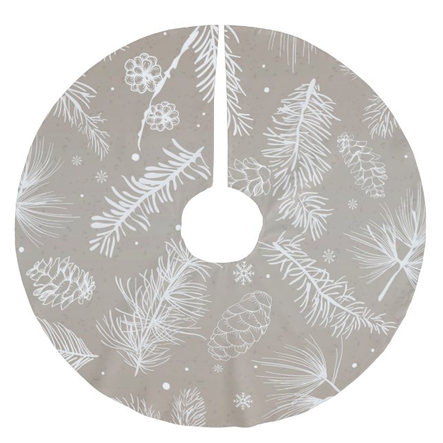 Jupon De Sapin En Polyester Brossé Motif Pastel Pine (Devant)