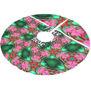 Jupon De Sapin En Polyester Brossé Motif Rose du désert