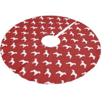 Motif Silhouettes de Schnauzer Rouge