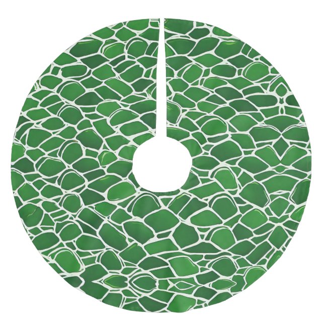 Jupon De Sapin En Polyester Brossé Motif Tortue Shell (Devant)