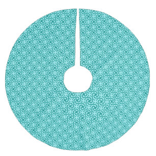 Jupon De Sapin En Polyester Brossé Motif, turquoise et aqua égyptiens de tuile