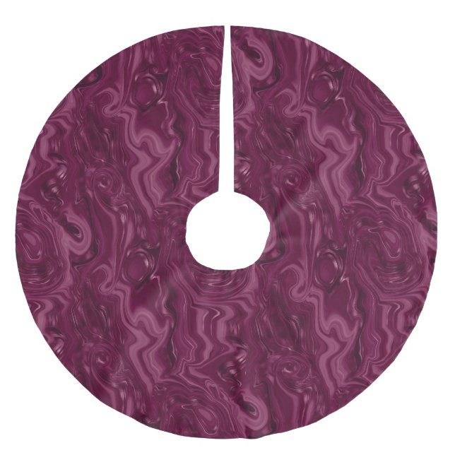Jupon De Sapin En Polyester Brossé Motif Vin de Mûre  (Devant)
